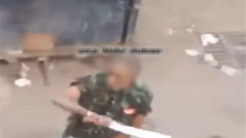 ملابسات فيديو لعاطل يلوح بسلاح أبيض فى الاسكندرية