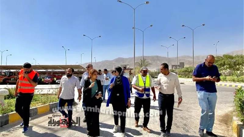 السويس الجديدة تنفذ اصطفافًا لمعدات مواجهة الأمطار والسيول