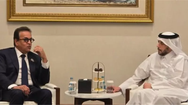 وزير الصحة يبحث مع نظيره القطري دعم القطاع الصحي في غزة