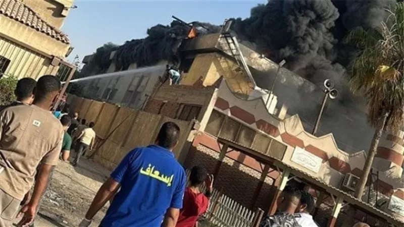 حريق هائل بمصنع بلاستيك بالعاشر من رمضان