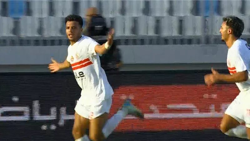 شاهد.. أحمد ربيع يفتتح التسجيل للزمالك أمام المحلة بدوري نايل