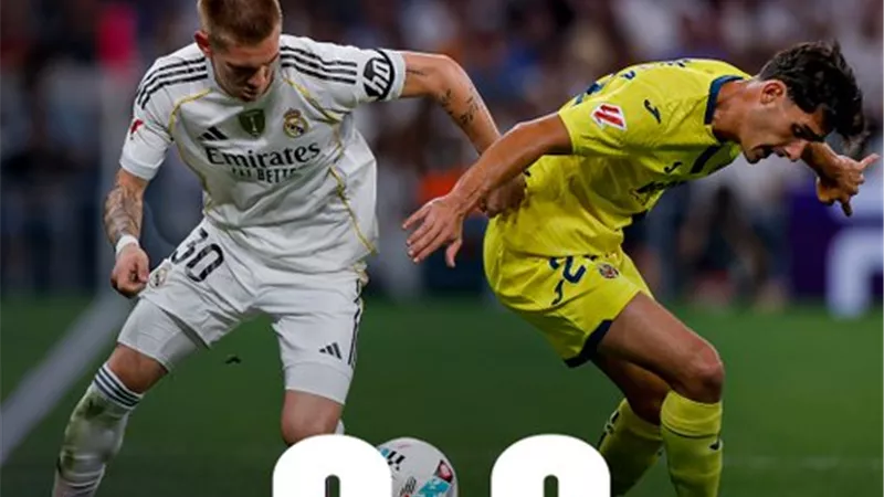 التعادل السلبي يحسم نتيجة الشوط الأول بين ريال مدريد وفياريال