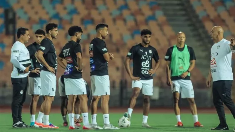 منتخب مصر يبدأ تدريباته إستعداداً لمواجهة جيبوتي