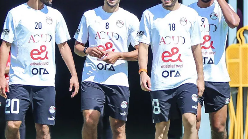 منتخب مصر يخوض تدريبه الاخير علي ملعب العربي الزاولي بالمغرب
