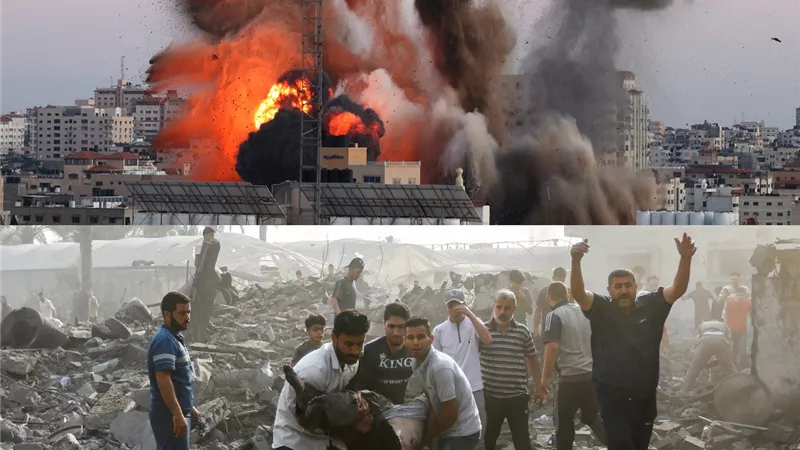 رغم مفاوضات وقف إطلاق النار.. قصف إسرائيلي متواصل علي غزة