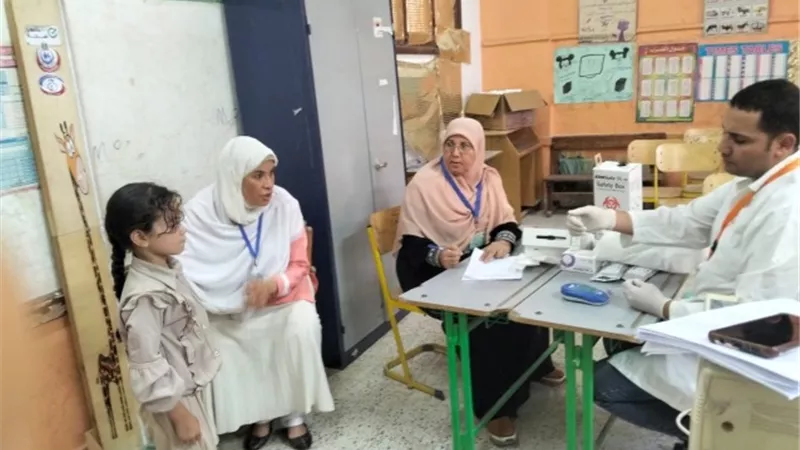 الكشف المبكر عن امراض سوء التغذية .. بين تلاميذ المدارس بالفيوم