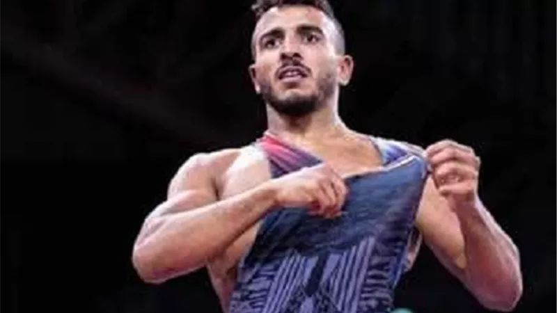 المصارع محمد إبراهيم كيشو يمثل المنتخب الأمريكي في أولمبياد لوس أنجلوس
