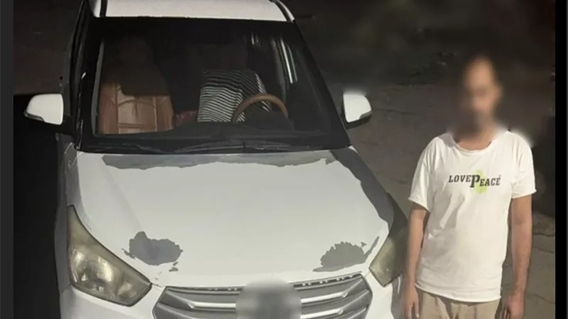 ضبط قائد ملاكى اصطدم بسيارة أخرى وهرب