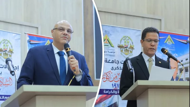 محافظ القليوبية و رئيس جامعة بنها يشهدان ندوة بمناسبة ذكرى انتصار