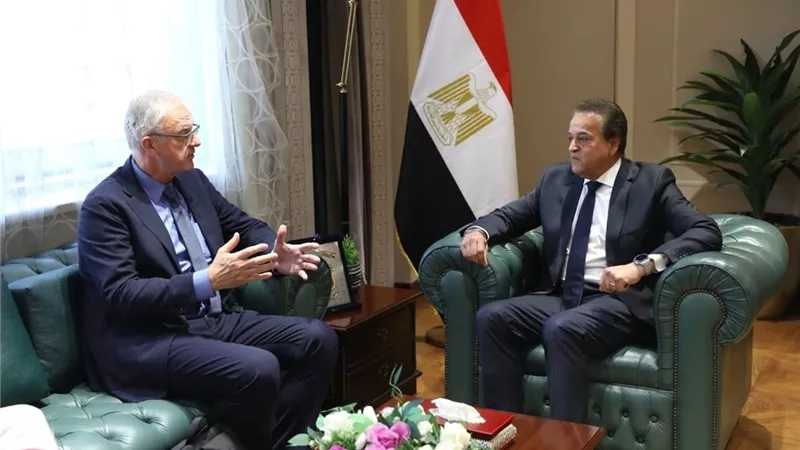 وزير الصحة يبحث مع مدير وكالةالاتحاد الأوروبي سبل مكافحة المخدرات