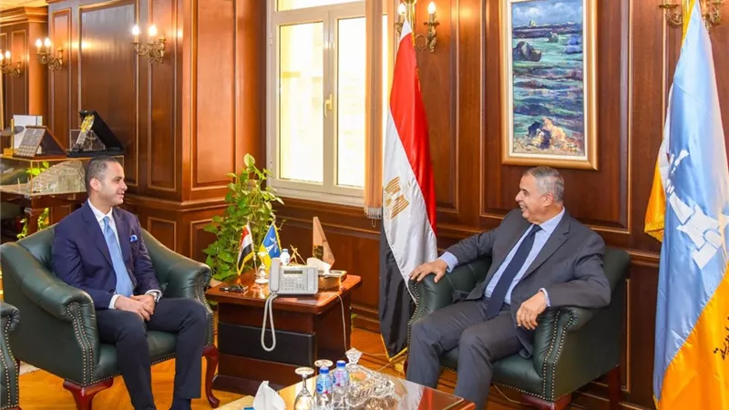 عرض خطة تطبيق منظومة التأمين الصحى الشامل بالاسكندرية على المحافظ