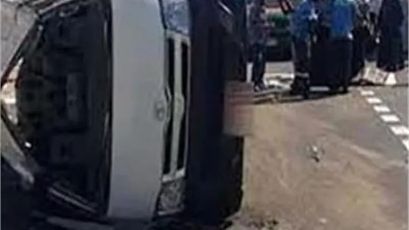 إصابة 15 شخصاً في انقلاب ميكروباص بطريق الحادثة – القناطر الخيرية