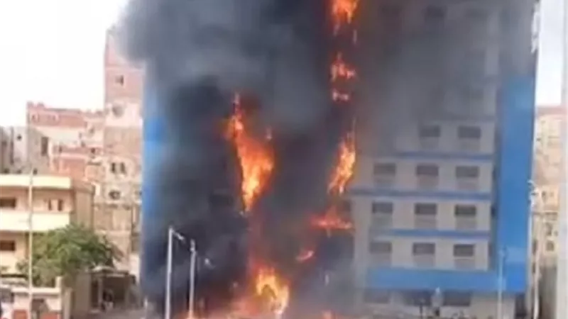 السيطرة على حريق ضخم بمسشتفى راقوده الخاص بكرموز غرب الاسكندرية