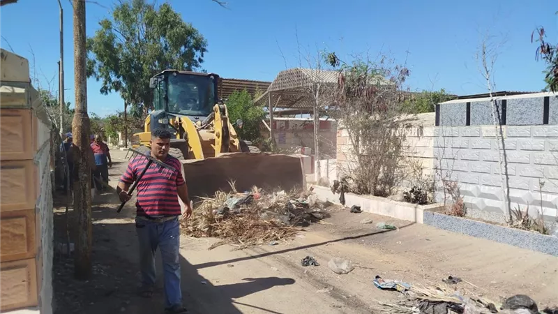 تطوير ورفع كفاءة المقابر الجديدة بحى الزهور ببورسعيد