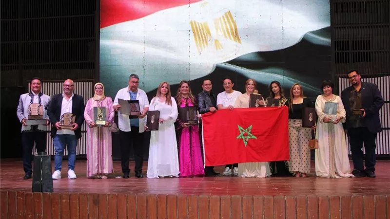 المغاربة خطفوا المراكز الأولى بمهرجان منتدى مصر الدولى لكنوز الابداع