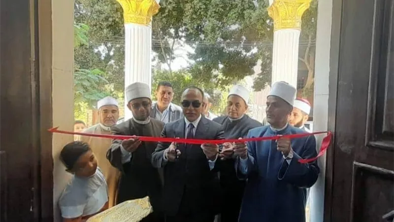 نائب محافظ المنيا يفتتح تجديدات المسجد الكبير بأبو فليو..صور