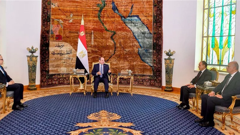 الرئيس السيسى يستقبل خالد العناني