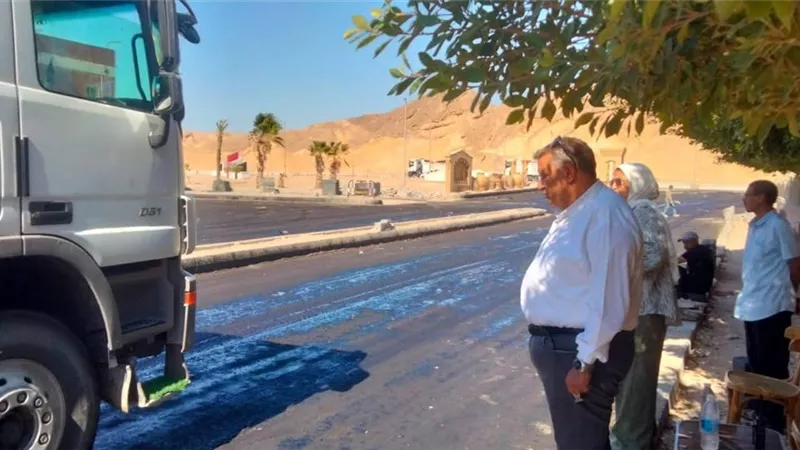 جنوب سيناء تشيد طريق المستقبل في أبو زنيمة
