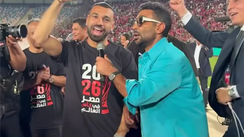 أحمد سعد يشارك متابعيه فيديو من إحتفالات المنتخب بالصعود للمونديال .. شاهد