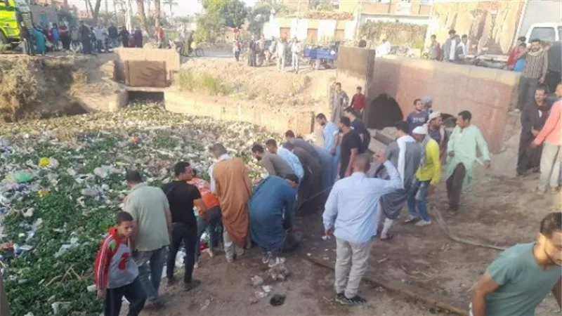 أسماء ضحايا حادث سقوط تروسيكل يقل تلاميذ مدارس في ترعة بأسيوط