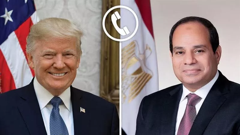 الرئيس السيسي يتلقى اتصالا هاتفيا من ترامب أثناء تواجده في إسرائيل بصحبة نتنياهو