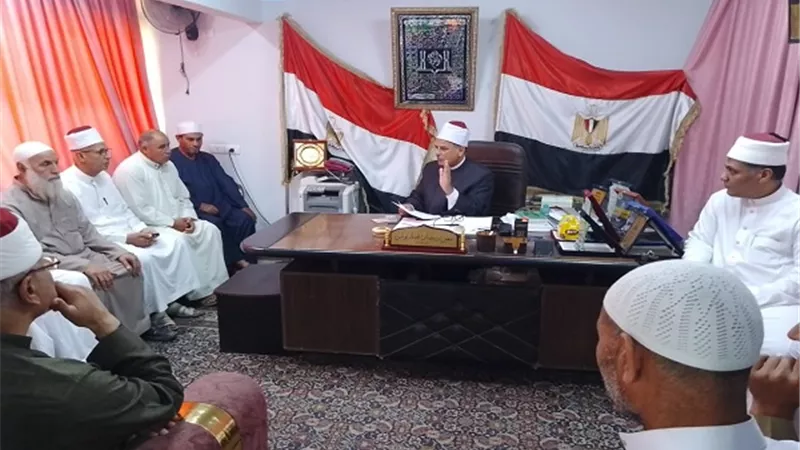 وكيل وزارة الأوقاف بكفرالشيخ يعقد مقابلات الائمة المحالين للمعاش