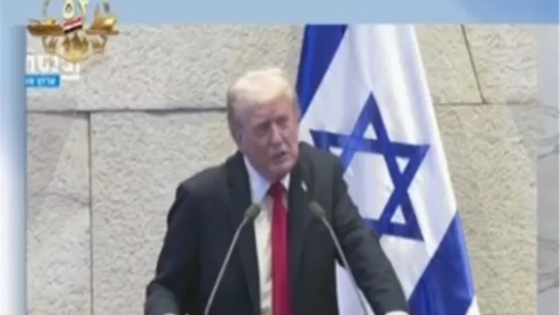 ترامب في كلمته أمام الكنيست: الفلسطينيون والإسرائيليون سينعمون بالسلام