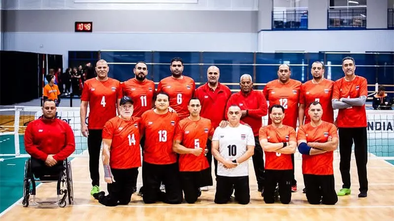فوز منتخب مصر على الهند في بطولة العالم للكرة الطائرة البارالمبية