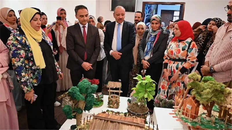 جامعة الفيوم تفتتح المعرض الطلابي 