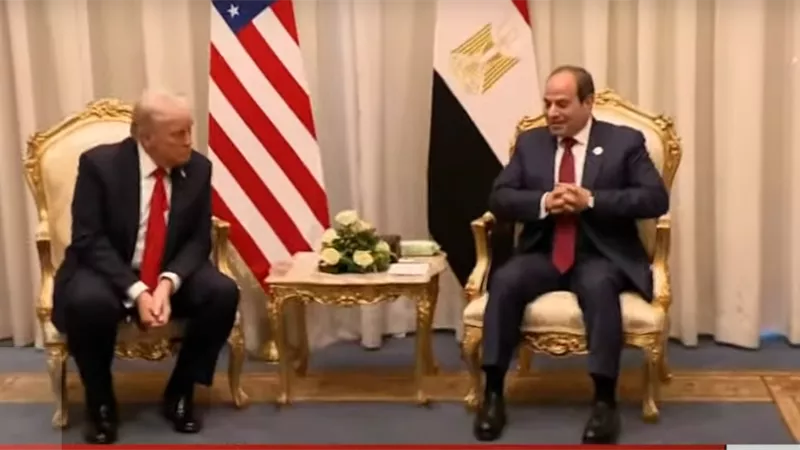 ترامب:الرئيس السيسى لعب دورا هاما فى تسوية الحرب لأن حماس تحترمه