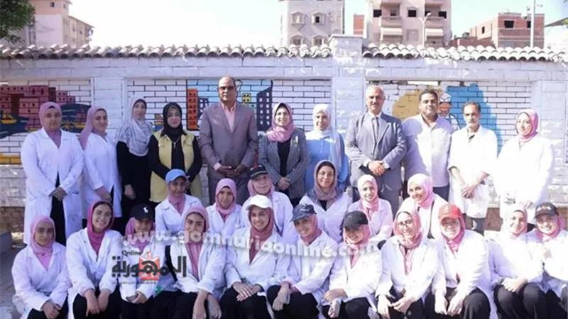 لوحات فنية على أسوار دمياط لتعزيز المظهر الجمالي