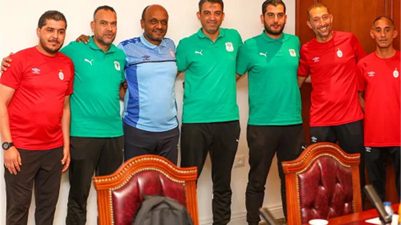 الاجتماع التنسيقى المصري بالأخضر والاتحاد الليبي بالأحمر