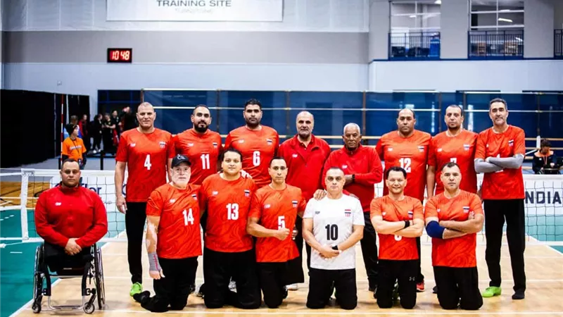 وزير الشباب يهنئ المنتخب البارالمبي للطائرة بتأهله لنهائي كأس العالم