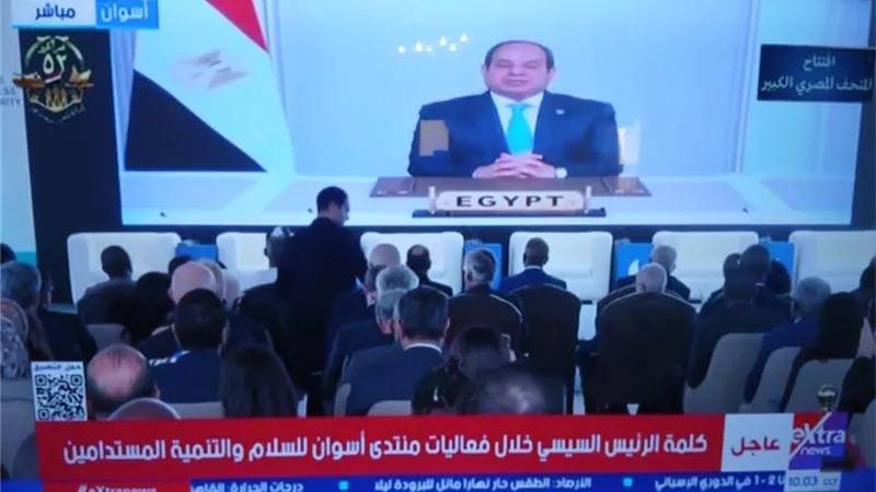 الرئيس السيسى: نشهد عجزا واخفاقا من المجتمع الدولى فى مواجهة أزمات انسانية كبري