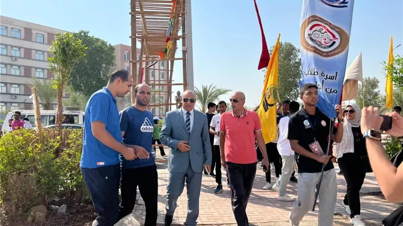 ماراثون رياضي بجامعة قنا