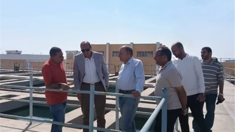 رئيس جهاز مدينة العبور يتفقد محطة المياه الرئيسية