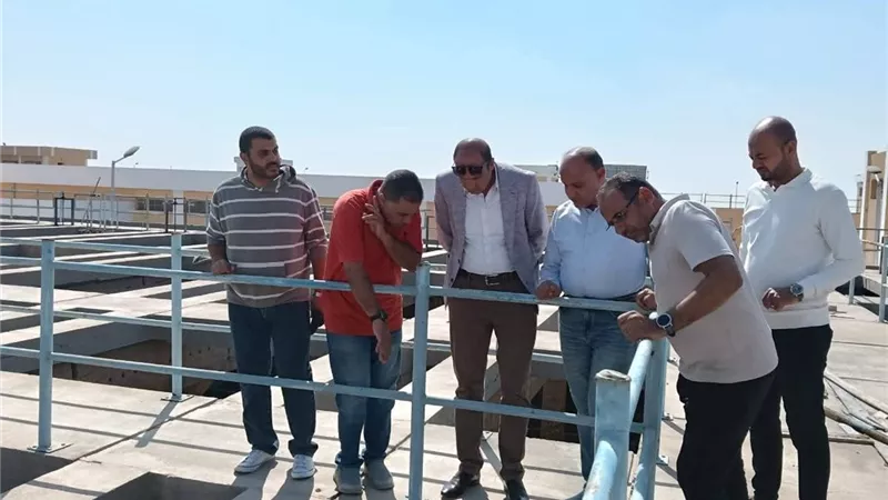 تفاصيل جولة رئيس جهاز العبور داخل محطة المياه الرئيسية