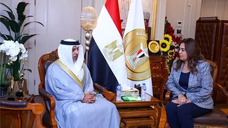 منال عوض تستقبل سفير الإمارات الجديد بالقاهرة لبحث سبل التعاون