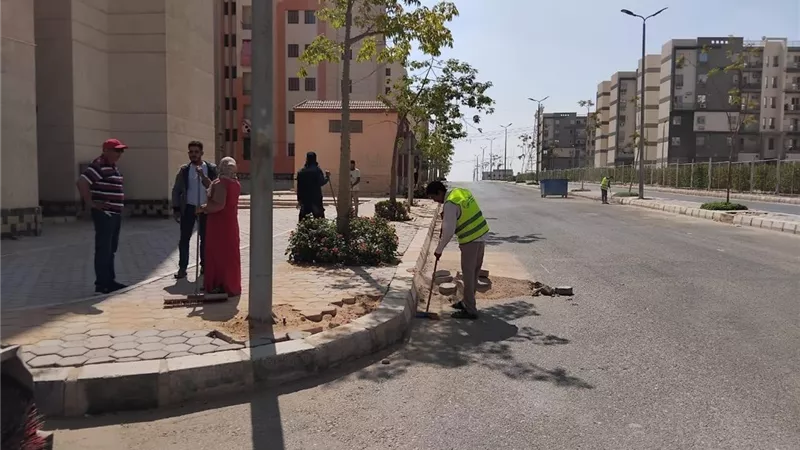 العبور الجديدة تستعد للشتاء بخطة شاملة لتطوير الطرق والنظافة