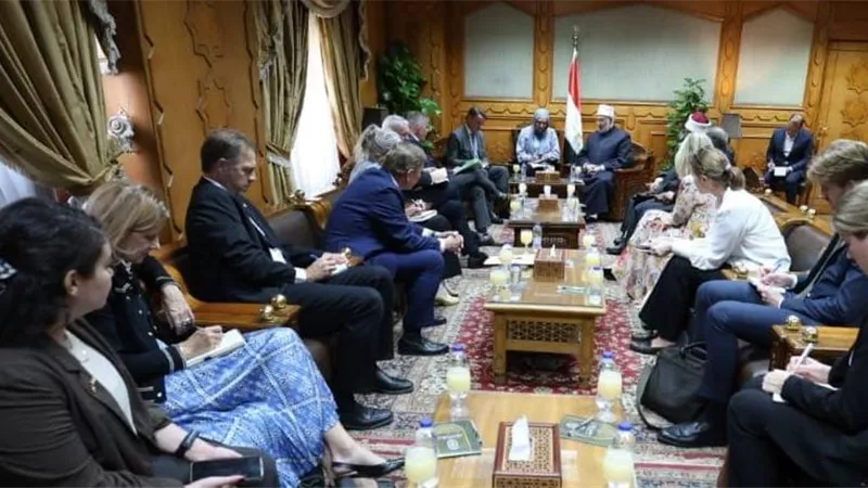 وكيل الأزهر يستقبل وفد الشؤون الخارجية الدنماركي لبحث التعاون