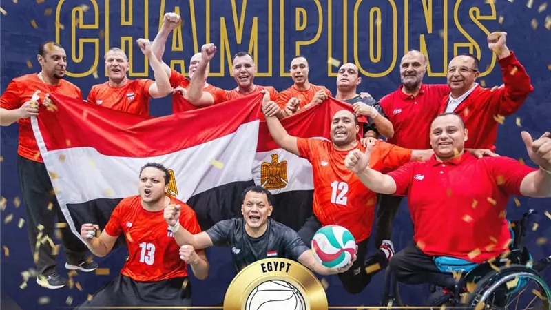 ياسر إدريس يهنئ أبطال الطائرة البارالمبية بعد التتويج بذهبية العالم