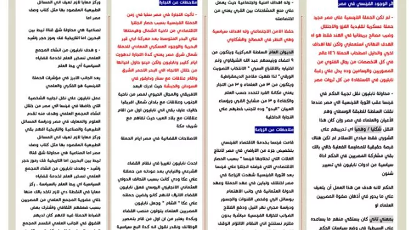 الوجود الفرنسي.. مراجعة في مادة التاريخ للثانوية العامة 2026