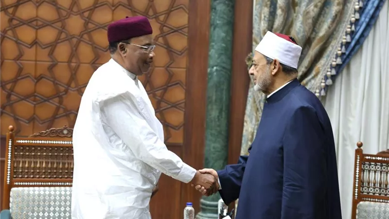 شيخ الأزهر يستقبل محمد إيسوفو رئيس النيجر الأسبق لبحث سبل تعزيز التعاون المشترك