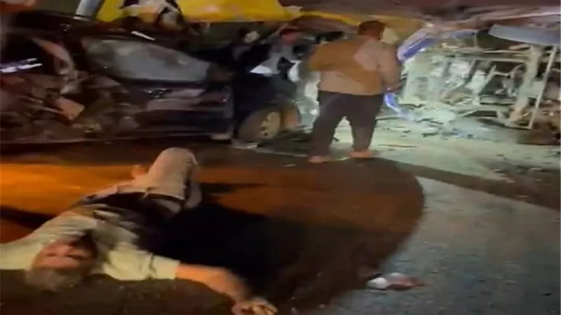 مصرع إصابة 42 فى تصادم مروع فى مدينة بدر.. بالصور