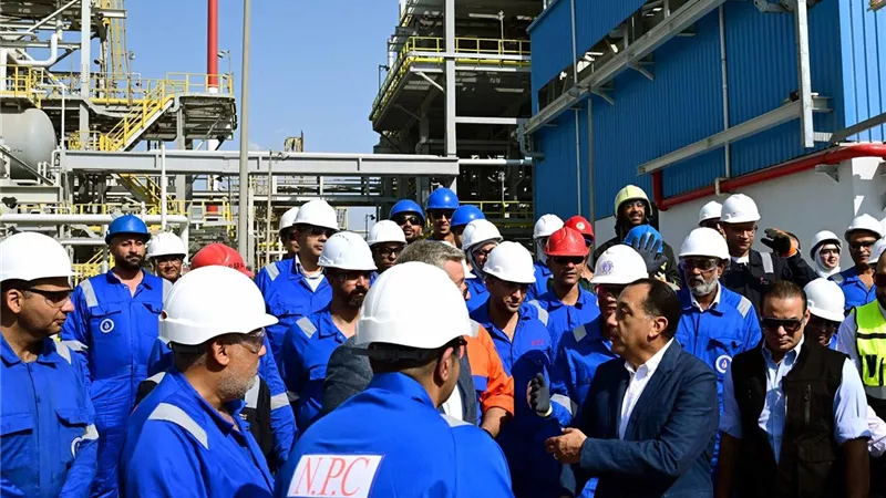 رئيس الوزراء يستمع لشرح من وزير البترول بشأن مشروع استرجاع الغازات