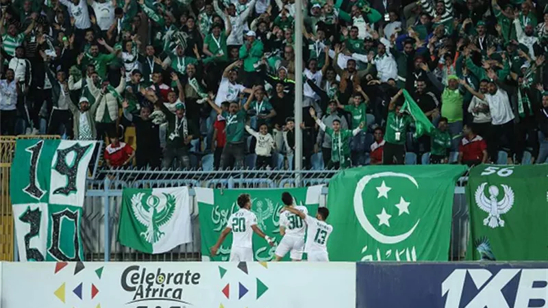 دغموم يمنح المصري الهدف الأول أمام الاتحاد الليبي بالكونفدرالية