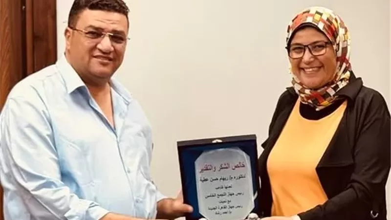 جهاز القاهرة الجديدة يكرم الدكتورة المهندسة ريهام حسن
