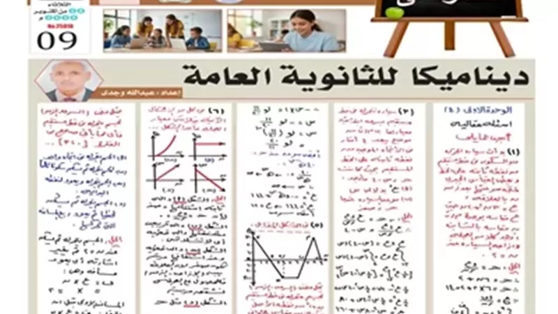 بالإجابة..9 أسئلة في الديناميكا لطلاب ثانوية عامة 2026