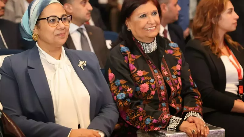 رئيسة القومي للمرأة تشارك في احتفال اليوبيل الماسي للهيئة القبطية الإنجيلية