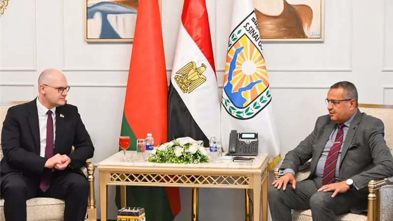 محافظ جنوب سيناء يستقبل السفير البيلاروسي لبحث سبل تنشيط السياحة